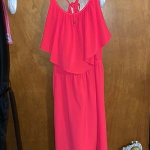 American eagle bright color mini flowy dress